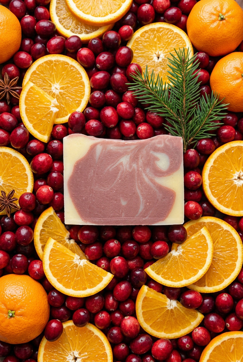 Cranberry Orange Handcrafted Bar Soap