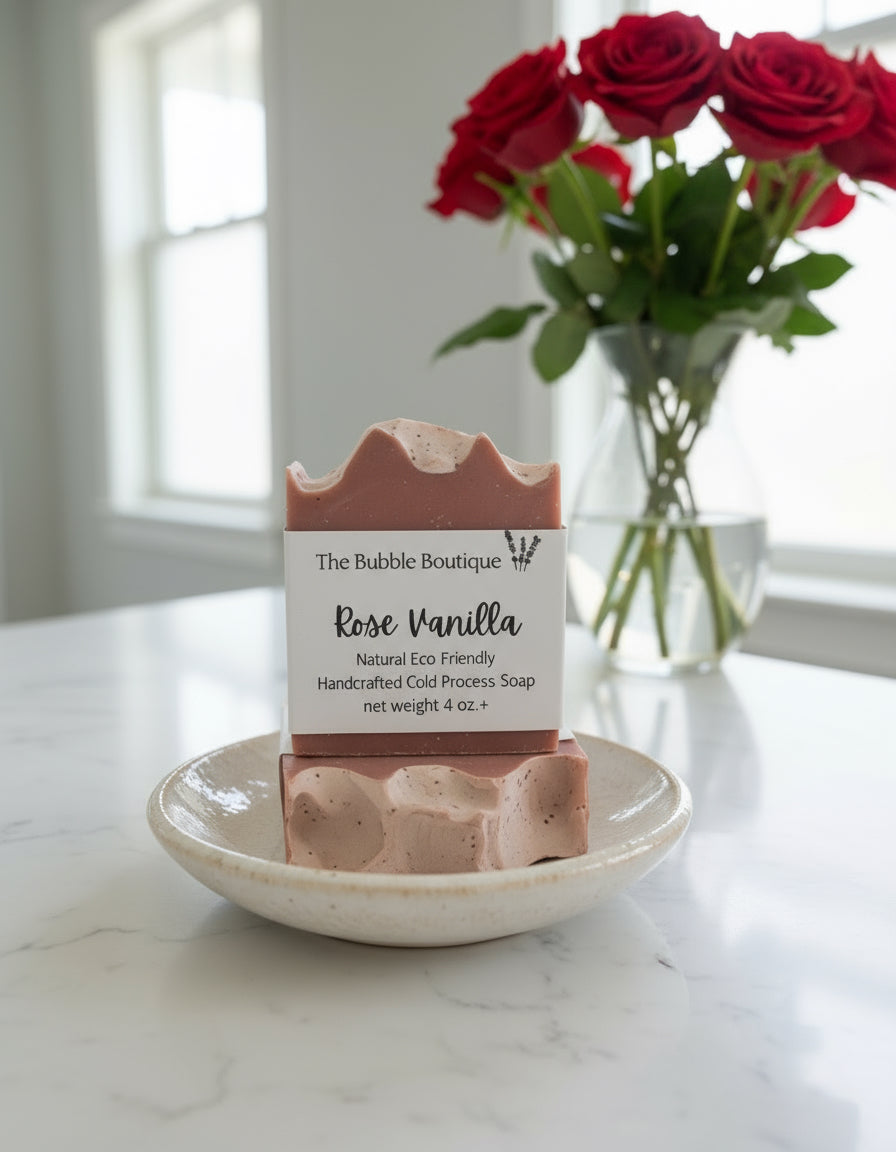 Rose Vanilla Tallow Goat Milk Soap