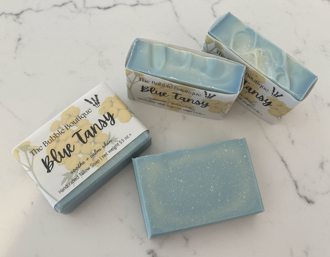Blue Tansy | Tallow Goat Milk Bar Soap
