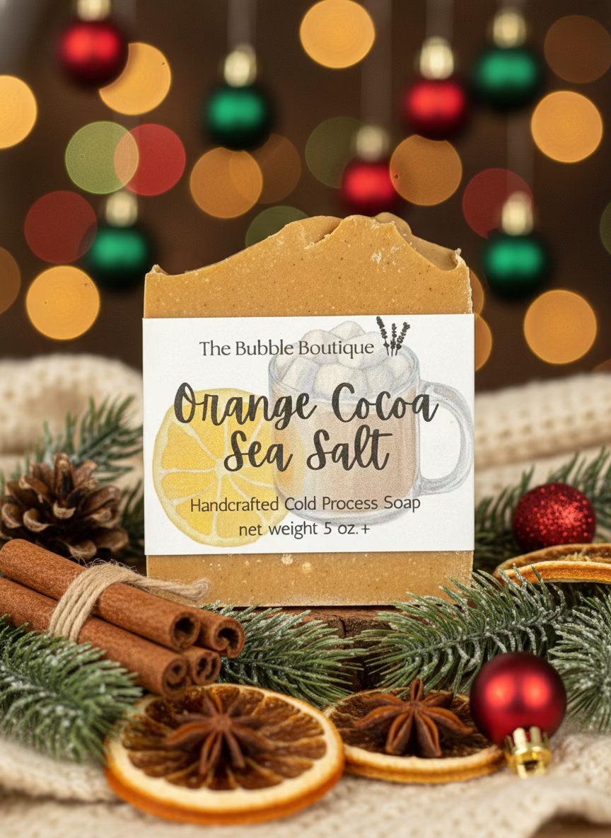 Orange Cocoa Sea Salt Bar Soap