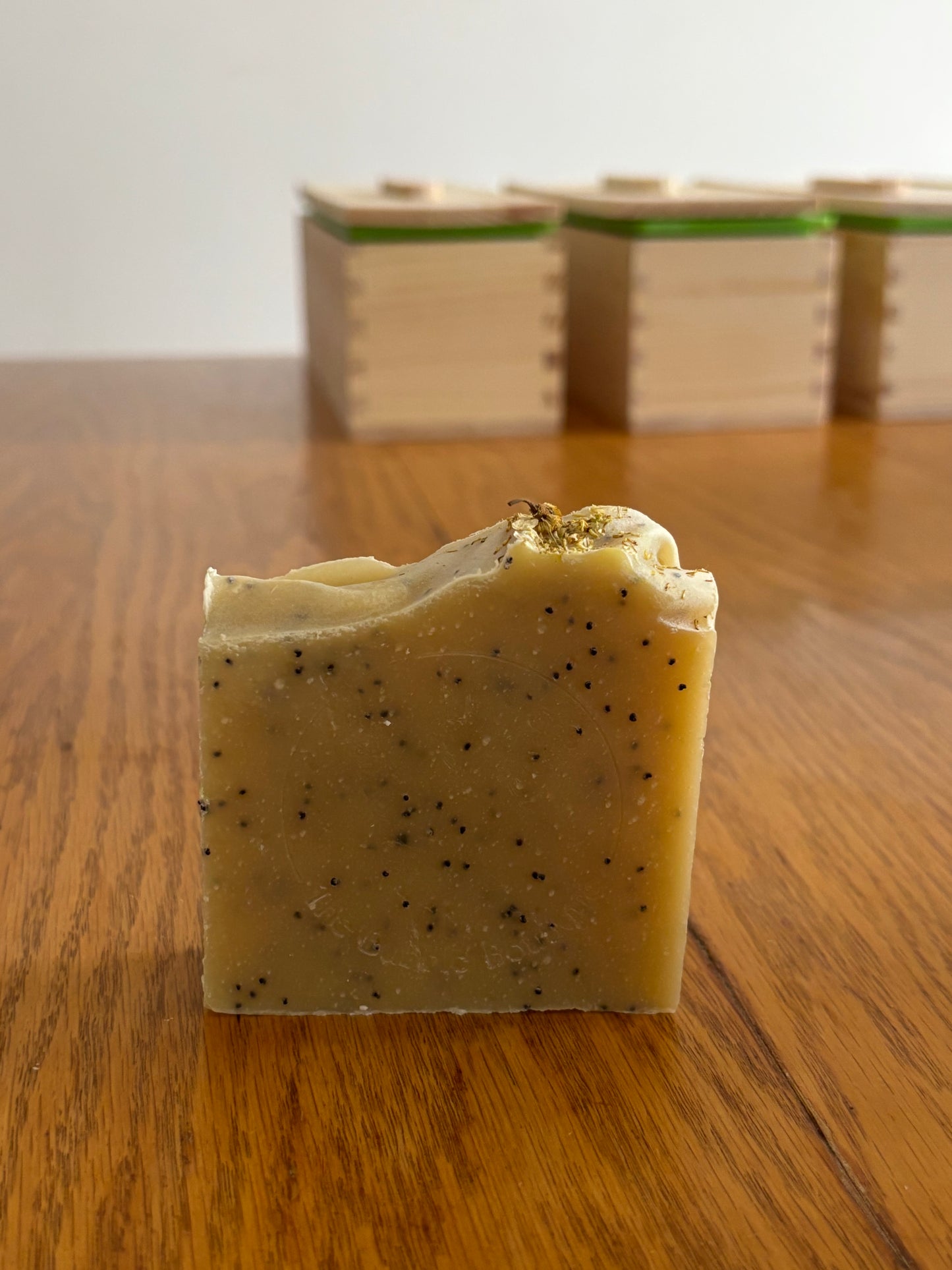 Lemon Poppyseed Tallow Goat Milk Soap