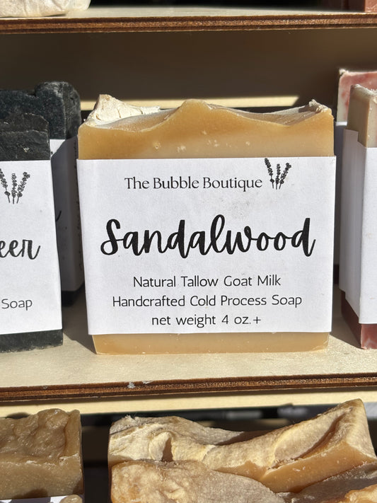 Sandalwood Tallow Goat Milk Soap