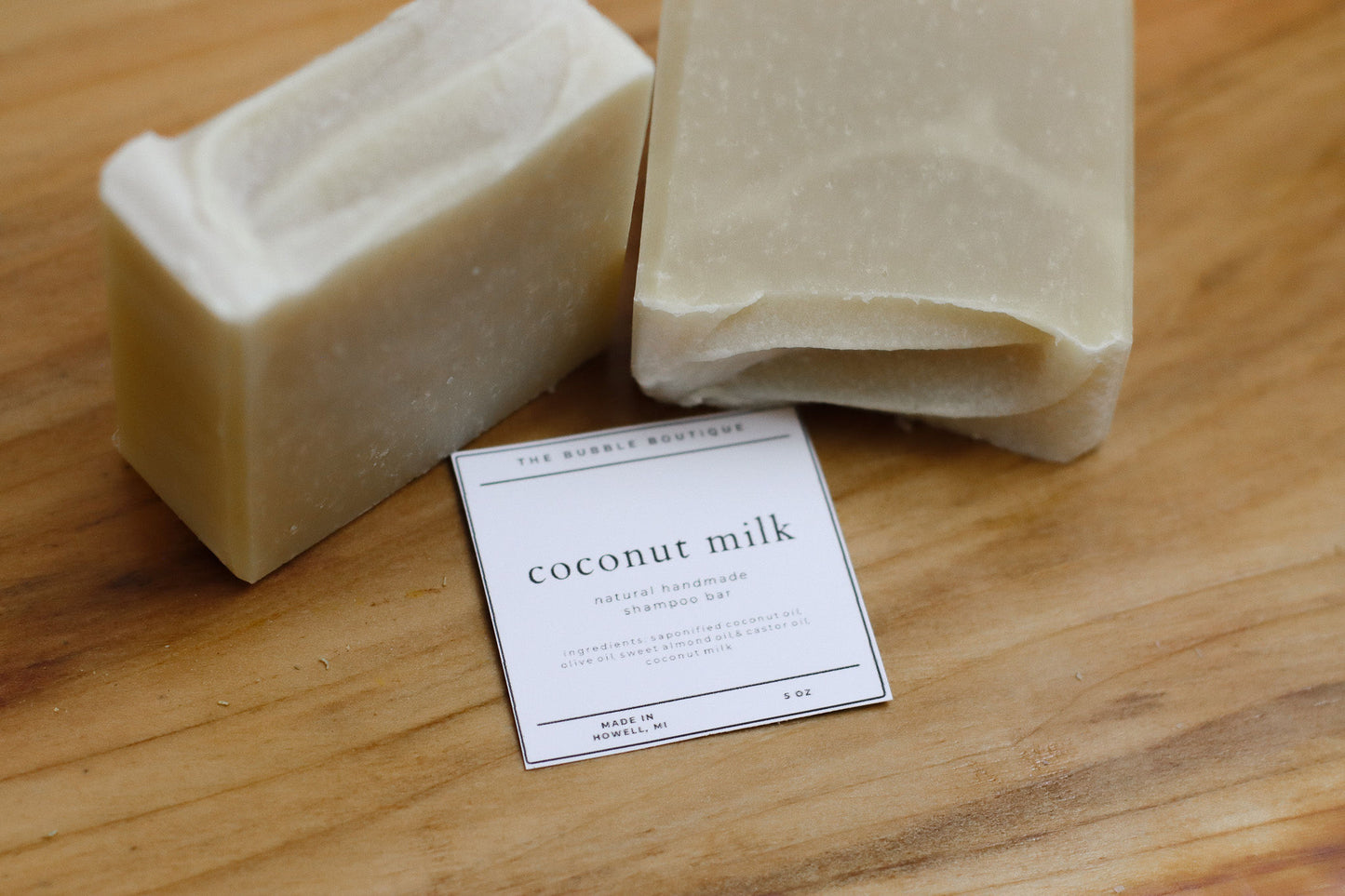 Coconut Milk Shampoo Bar